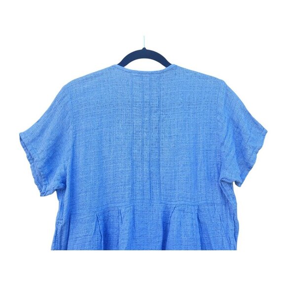 Flax by Jeanne Engelhart Linen Tunic Top Relaxed Button Front Lagenlook - Picture 8 of 15